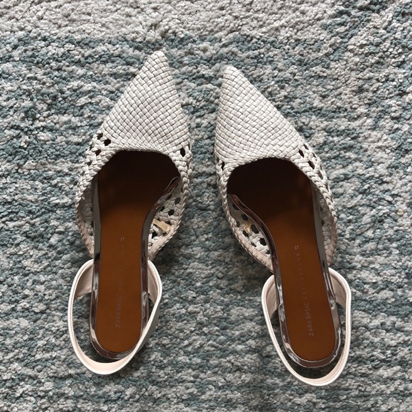 zara woven shoes
